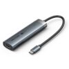 VENTION TGMHB USB-C to HDMI/USB 3.0*3/USB 3.2 Gen 1 Type-C/PD Docking Station 0.15M Gray Aluminum Alloy Type