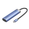 VENTION TGESB USB-C to HDMI/USB 3.0 x 3/PD Docking Station 0.15M Blue Aluminum Alloy Type