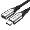 TVENTION TABHD Cotton Braided USB-C 3.1 Extension Cable 0.5M Gray