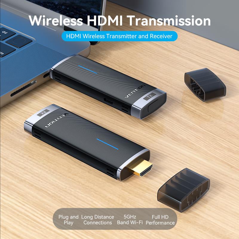 VENTION ADCB0 Wireless HDMI Transmitter and Receiver Black
