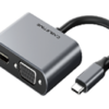 CABLETIME CT-C160-PU31-CMHV-S0.15 Premium 2-in-1 USB type C to HDMI+VGA Adapter 4K /30HZ