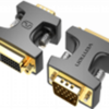 VENTION DDDB0 VGA Male to DVI Female Adapter Black