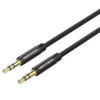 VENTION P350AC150-B-M Cotton Braided 3.5mm Male to Male Audio Cable1.5M Black Metal Type