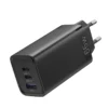 VENTION FEDB0-EU 3-port USB(C+C+A) GaN Charger(65W/30W/30W) EU-Plug Black