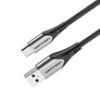 VENTION CODHG USB-C to USB 2.0-A Cable 1.5M Gray Aluminum Alloy Type，3A