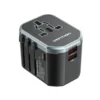 VENTION FJCB0 3-Port USB (C + A + A) Universal Travel Adapter (20W/18W/18W) Black