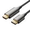 VENTION HFPBAC Cotton Braided 8K DisplayPort Male to HDMI Male Cable 1.8M Black Zinc Alloy Type