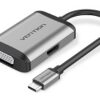 VENTION TFAHB Type-C to HDMI/VGA/USB3.0/PD Converter 0.15M Gray Metal Type