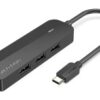 VENTION TGOBB USB-C to USB 2.0*3/RJ45/Micro-B HUB 0.15M Black ABS Type