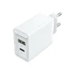 VENTION FBBW0-EU Two-Port USB(A+C) Wall Charger (18W/20W) EU-Plug White