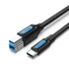VENTION CQVBF USB 3.0 C Male to B Male 2A Cable 1M Black