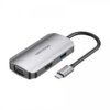 VENTION TOAHB USB-C to HDMI/VGA/USB 3.0/PD Docking Station 0.15M Gray Aluminum Alloy Type
