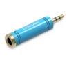 6.5mm Female to 3.5mm Male Adapter Blue VAB-S04-L