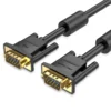 VENTION DAEBI VGA(3+6) Male to Male Cable with ferrite cores 3M Black