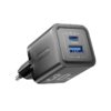 VENTION FEQB0-EU 2-Port USB (C + A) GaN Charger (30W/30W) EU-Plug Black
