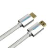 VENTION AABIH 2.0 Cotton Braided HDMI Cable 2M Silvery Metal Type