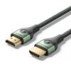 VENTION ALOGI Cotton Braided Ultra Thin HDMI-A Male to Male HD Cable 8K 3M Green Aluminum Alloy Type