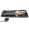 HOCO DV4 4.5-inch rearview mirror driving recorder(dual-channel) driving recorderiron gray