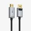 CABLETIME CT-AV585-P02G4K-SG3 PREMIUM CABLETIME DP To HDMI Cable, DP Male To HDMI  Male, Support Ultra HD 4K/30HZ  (3840*2160p)