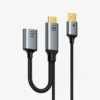 CABLETIME CT-HMDF4K-AG HDMI TO DISPLAYPORT WITH USB C POWER cable
