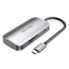 VENTION TNHHB USB-C to USB3.0x3/SD/TF/PD Hub 0.15M Gray Aluminum Alloy Type