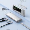VENTION TNII0 USB-C to USB 3.2 Gen 2-Ax2/USB 3.2 Gen 2-C/M.2 NVMe/PD SSD Enclosure Hub Silver Aluminum Alloy Type
